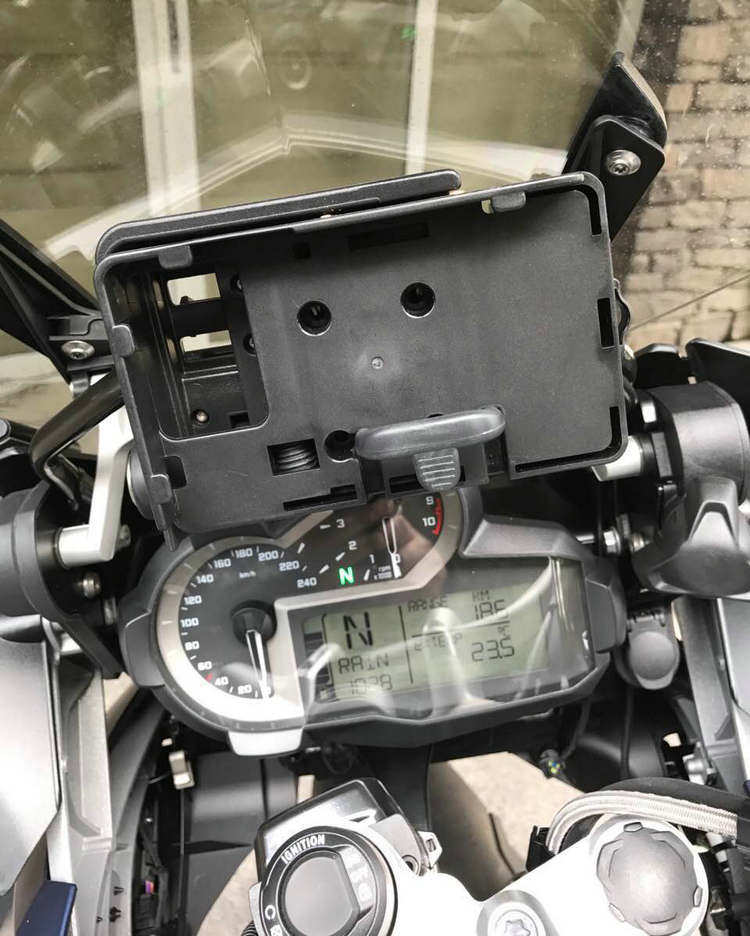 适用宝马R1200GS 水鸟ADV R1250GS ADV导航支架USB充电手机支架