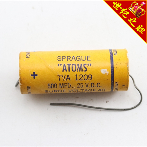 美国思碧SPRAGUE ATOMS 500MFD 25VDC 纸壳电容