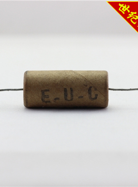 全新1950年美国EUC 0.1MFD/0.1uf/200V/0.255uf/-200V蜡本电容