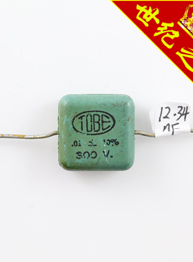 美国TOBE .01 10％ 300V 12.34NF 高性能高质量饼干绿皮电解电容