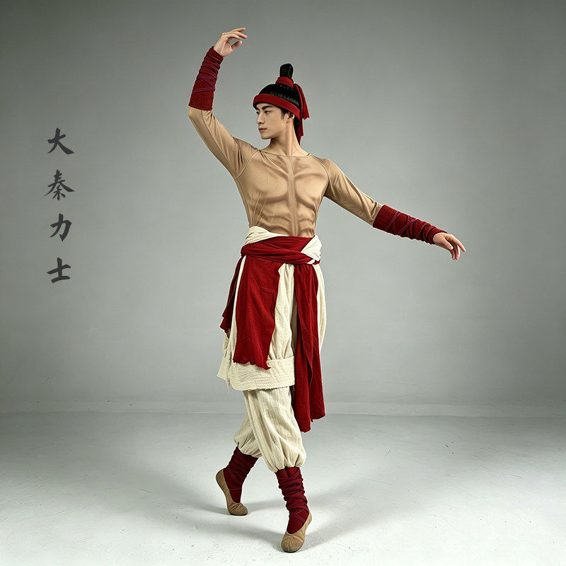 出租大秦力士古典舞打铁酿酒劳作纤夫真肌肉舞台表演出服装租赁