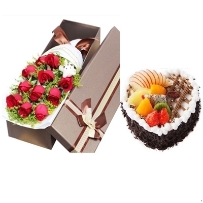 南京建邺区莫愁湖水西门河西奥体中心元通玫瑰生日蛋糕鲜花店同城