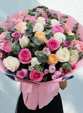 三明三元区下洋商业步行街火车站城关东霞新村红玫瑰生日鲜花店