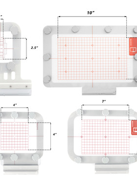 金属磁性绣花框适配兄弟V3 V5 NQ3600D BP1430L XP1等家用绣花机