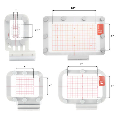 金属磁性绣花框适配兄弟V3 V5 NQ3600D BP1430L XP1等家用绣花机