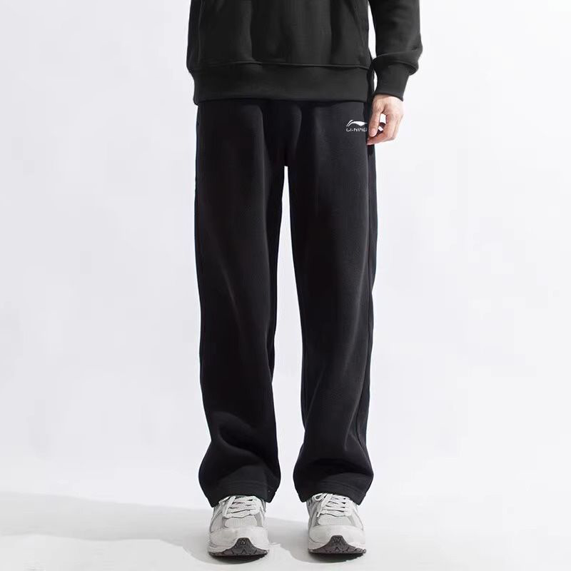 李宁运动裤男2024夏新款休闲长裤直筒百搭休闲运动裤子AKLUC03