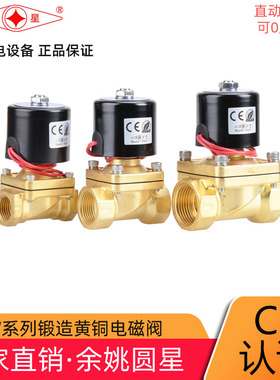 余姚仪表四厂圆星  常闭型 水气电磁阀ZW-15 20 25 32 40 50 N 铜