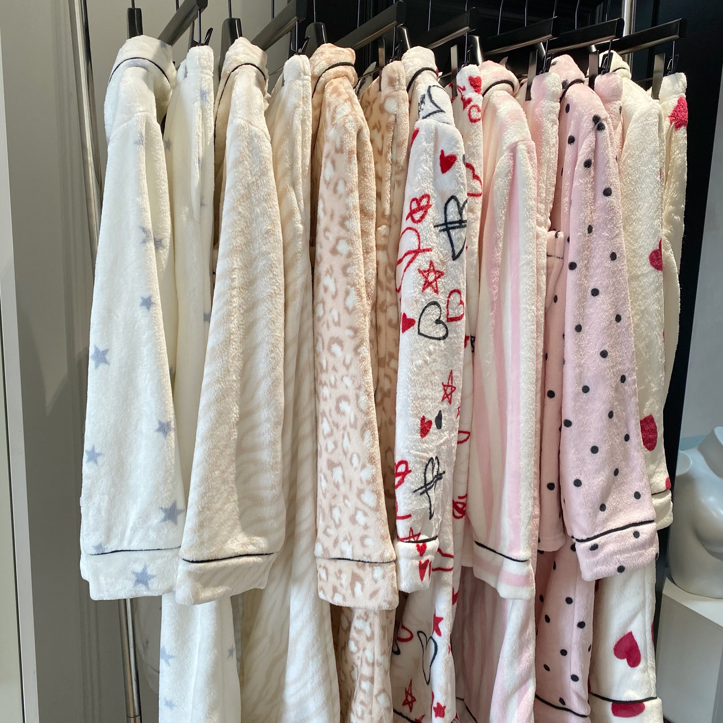 【米粒】轻甜小众秋冬女睡衣高级法兰绒翻领包边轻外穿家居服套装