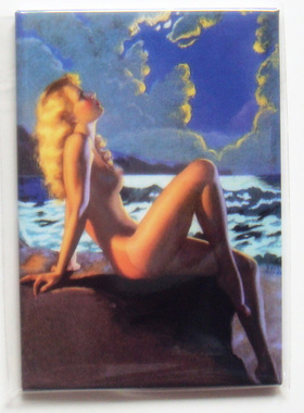 Earl Moran欧北美风格 怀旧插画海报 磁性冰箱贴吸铁石磁铁SFM-02