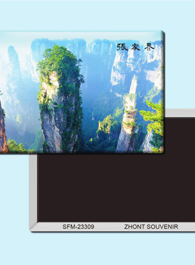 湖南张家界旅游纪念品磁性冰箱贴磁贴简约创意家居装饰贴纸23309