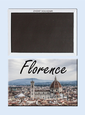 卡通意大利 弗罗伦萨 城市风光 磁性冰箱贴  磁贴 22384个性创意