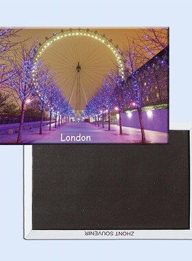 英国伦敦眼美丽夜景 创意磁性冰箱贴 旅行纪念品 家居21138