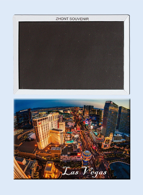 美国 拉斯维加斯 夜景 磁性冰箱贴 旅行纪念品 磁贴 21943