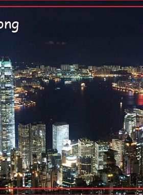 中国香港  旅游纪念磁力冰箱贴磁贴家居饰品小礼品个性定制20578