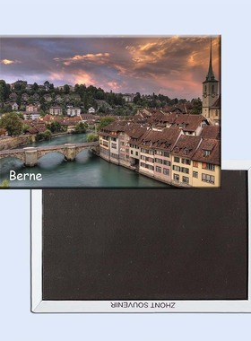 欧洲冰箱贴 瑞士首都伯尔尼风景创意冰箱贴 旅游创意纪念品21053