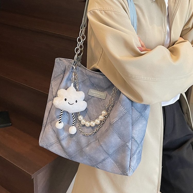 高级感新款通勤大容量托特包日常多用简约风时尚百搭单肩包斜挎包