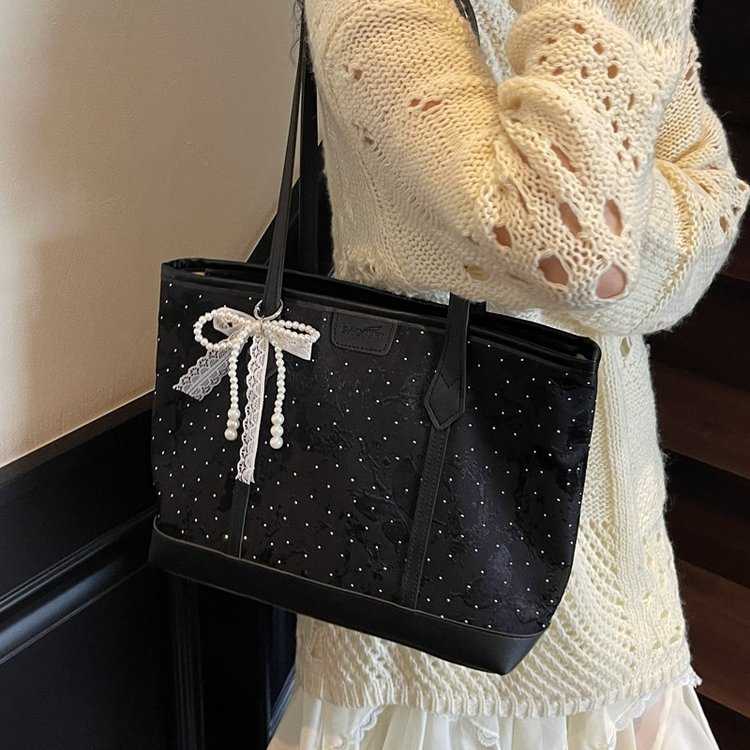 新款高级感大容量通勤托特包日常两用中式国风单肩包斜挎包手提包