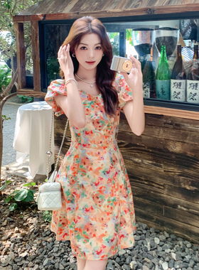 现货主推~2026夏季新碎花连衣裙度假裙子2C219-2610-P120-K168