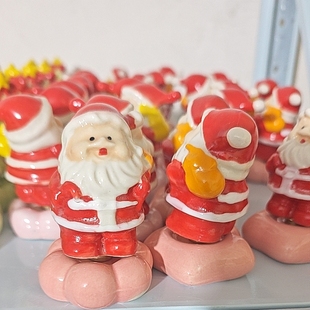 景德镇陶瓷底座琉璃圣诞树转转圣诞节礼物礼品装饰摆件创意