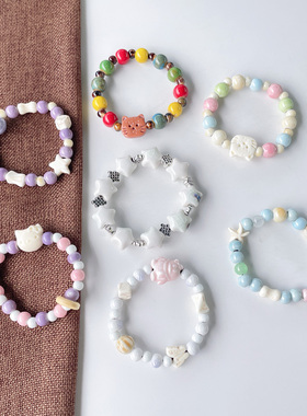 2024夏季新款串珠手串陶瓷百搭