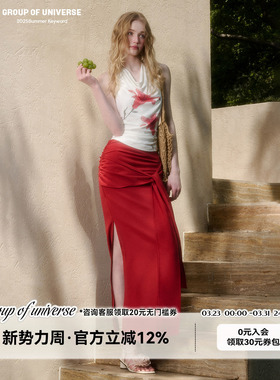 银河万岁“香水百合”地中海温热气息「松弛套装」设计感印花套装