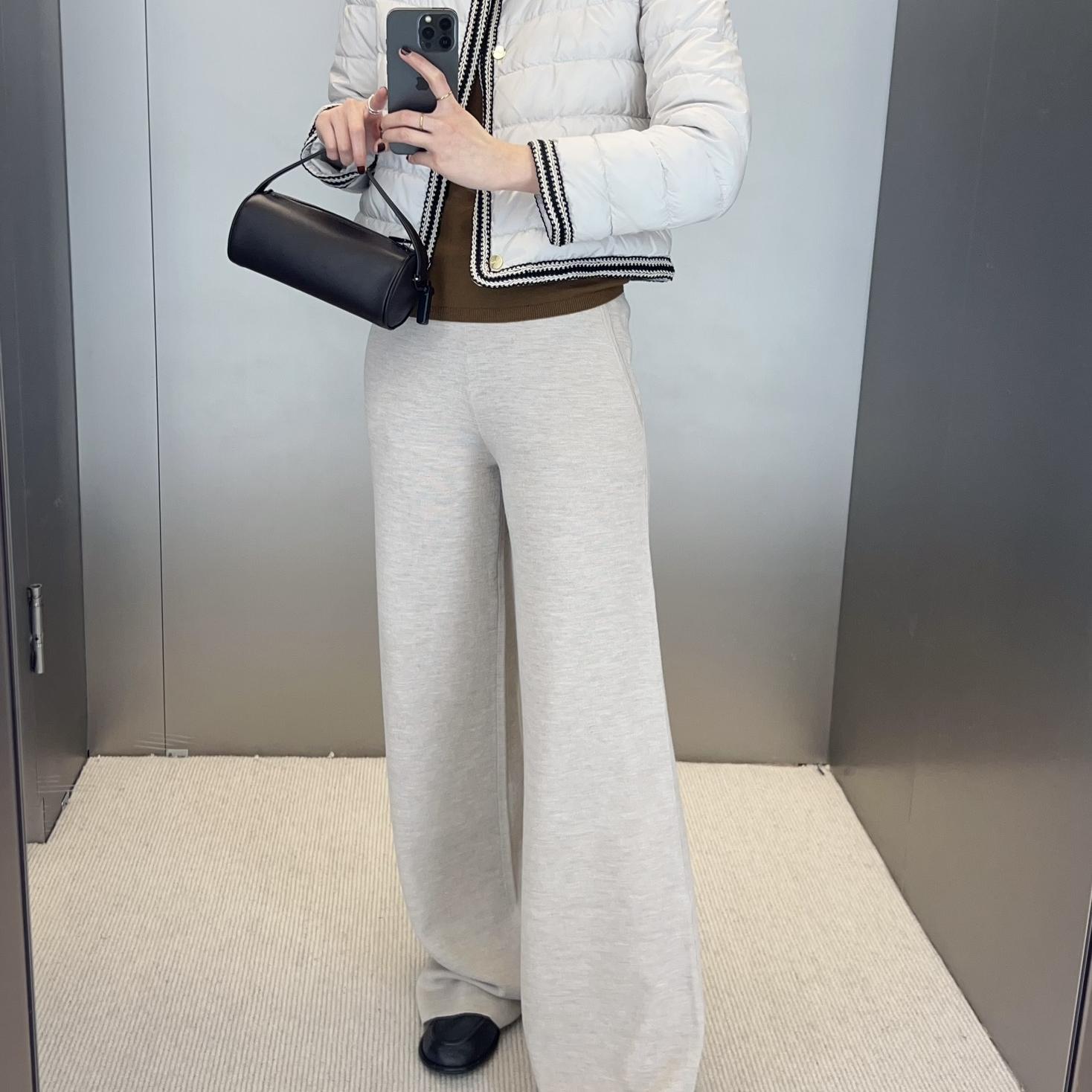 英现  Maxmara 沙色纯羊毛长裤 6折