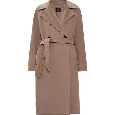 Weekend Maxmara RESINA 棕色羊毛大衣 英国现货