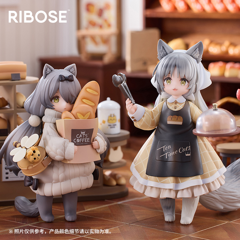喵呜镇面包店店员狸花猫英短猫