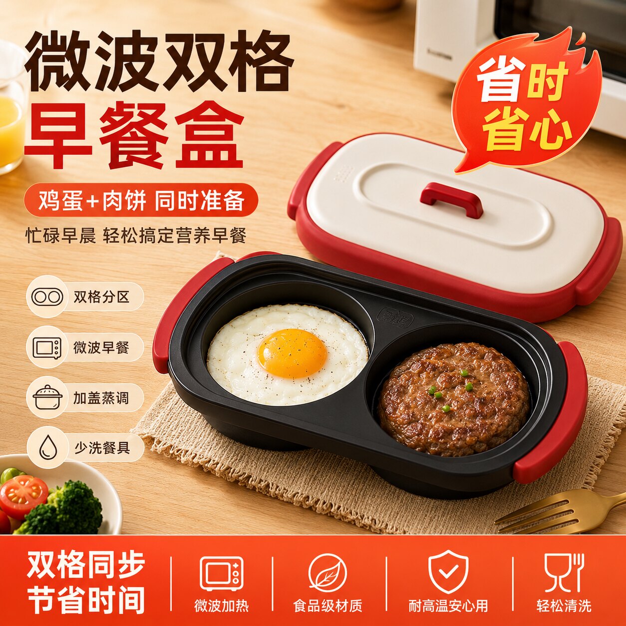 魔幻厨房微波炉专用不粘烤盘