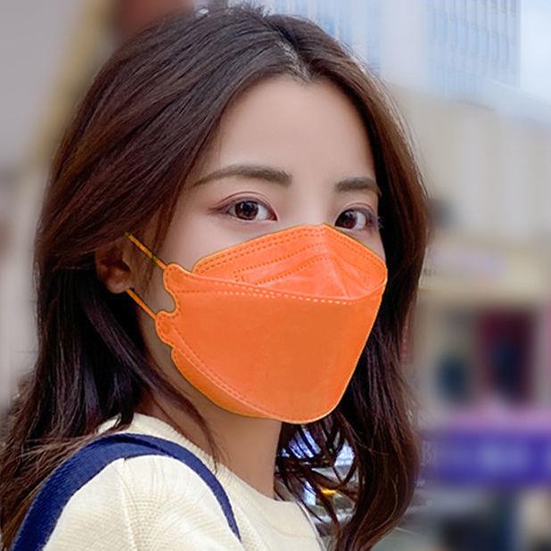 次性防护KF94口罩1含一熔体布男女通用网红韩版3喷D立成人鱼嘴型
