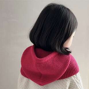 秋冬季儿童帽子女连体围脖披肩护耳帽户外保暖男孩宝宝雷锋帽防风