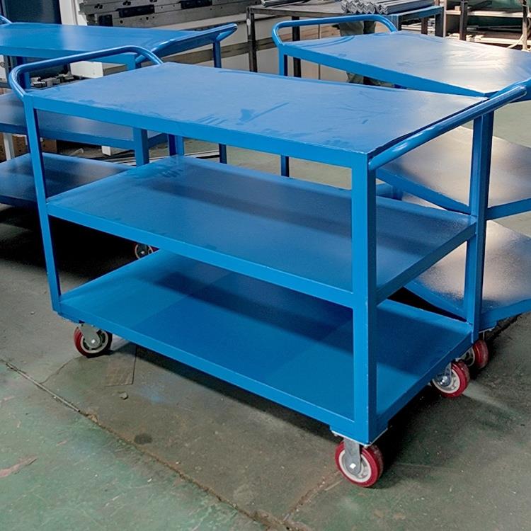 小推车厂家多层板可移动置物架供应手推工具车