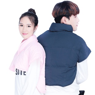 包邮 式 纯色羽绒男女通用防寒睡觉月子保暖护肩坎肩 日本款 2024冬季