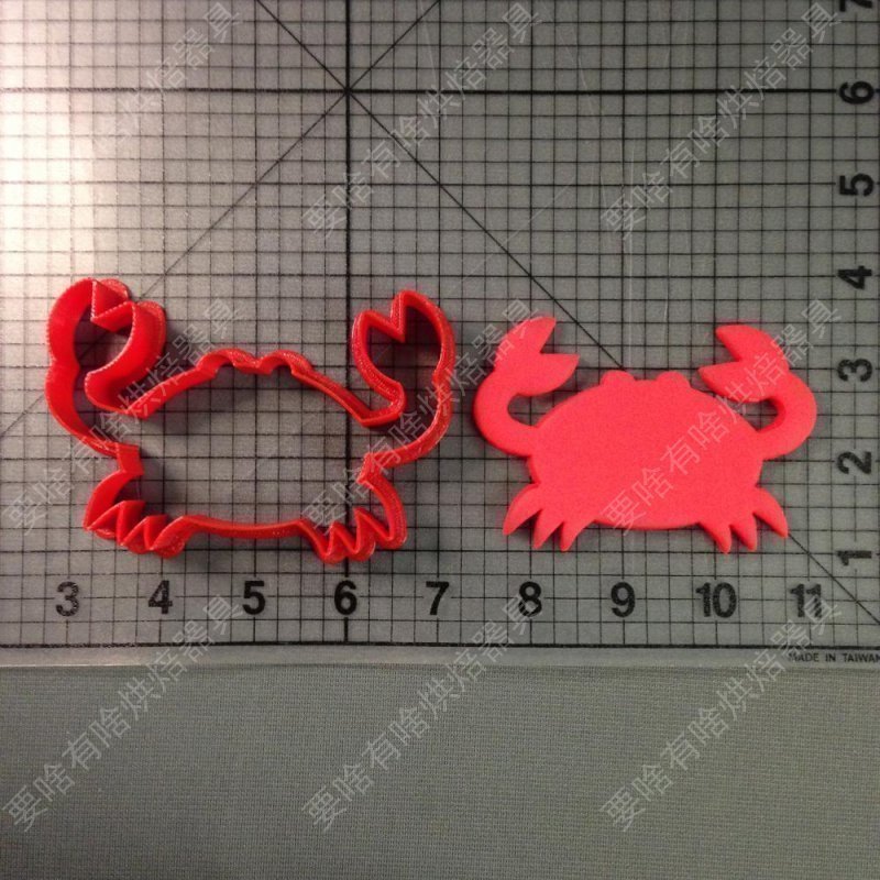 螃蟹立体卡通动物翻糖烘焙工具