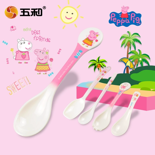 Wuhe Pig Page Page Millenine Children Spoon Daby Training Spoon Bab