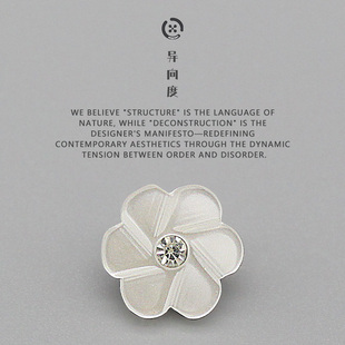 异向度 高档树脂水钻衬衣衬衫扣子 梅花开衫针织衫毛衣装饰扣纽扣