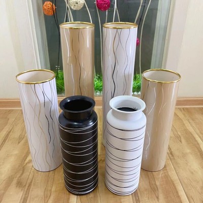 叶脉花仿真花干花客厅大花瓶树脂