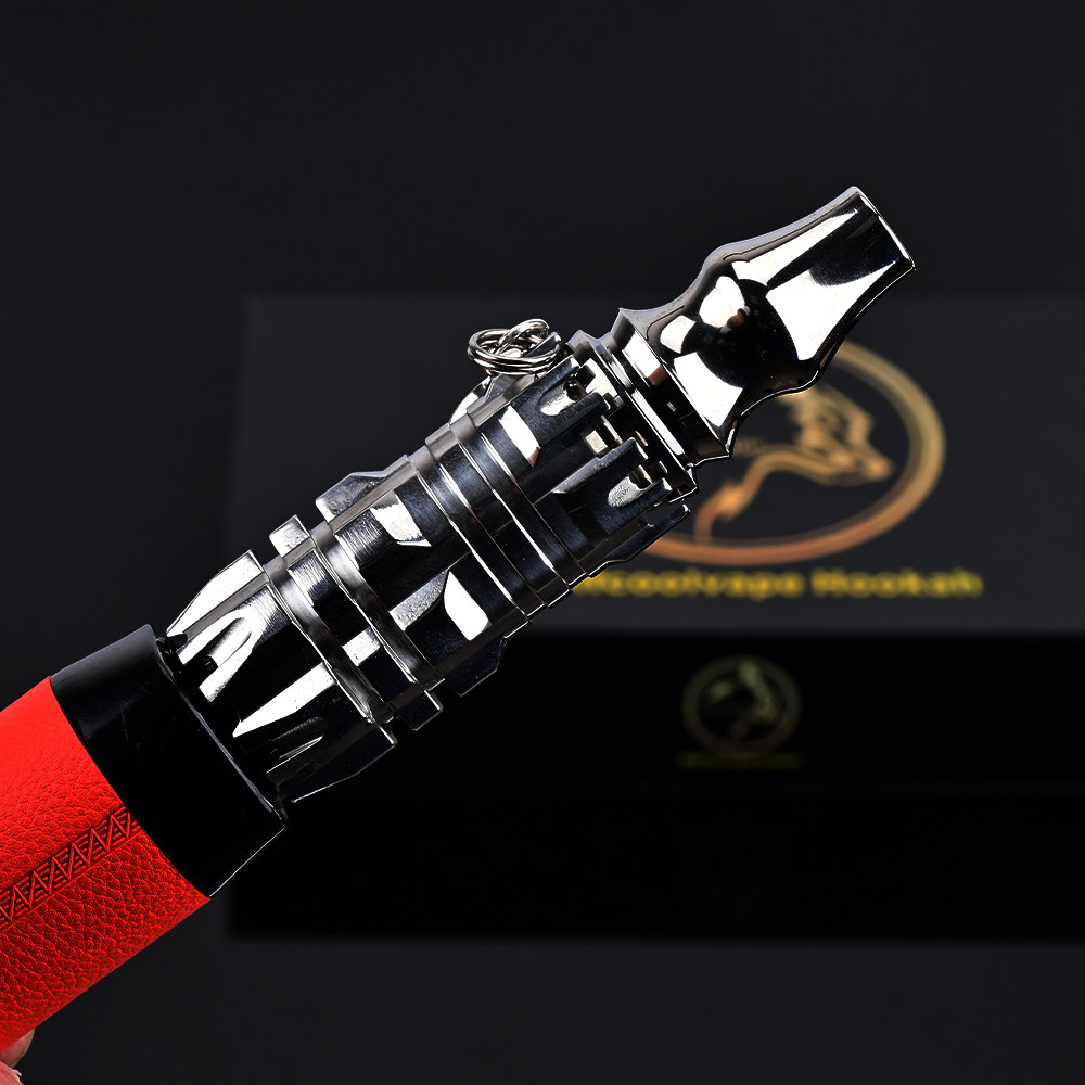 爆款钛合金机甲风水烟壶水烟嘴Shisha 阿尔法赫吸嘴 配双链礼盒装