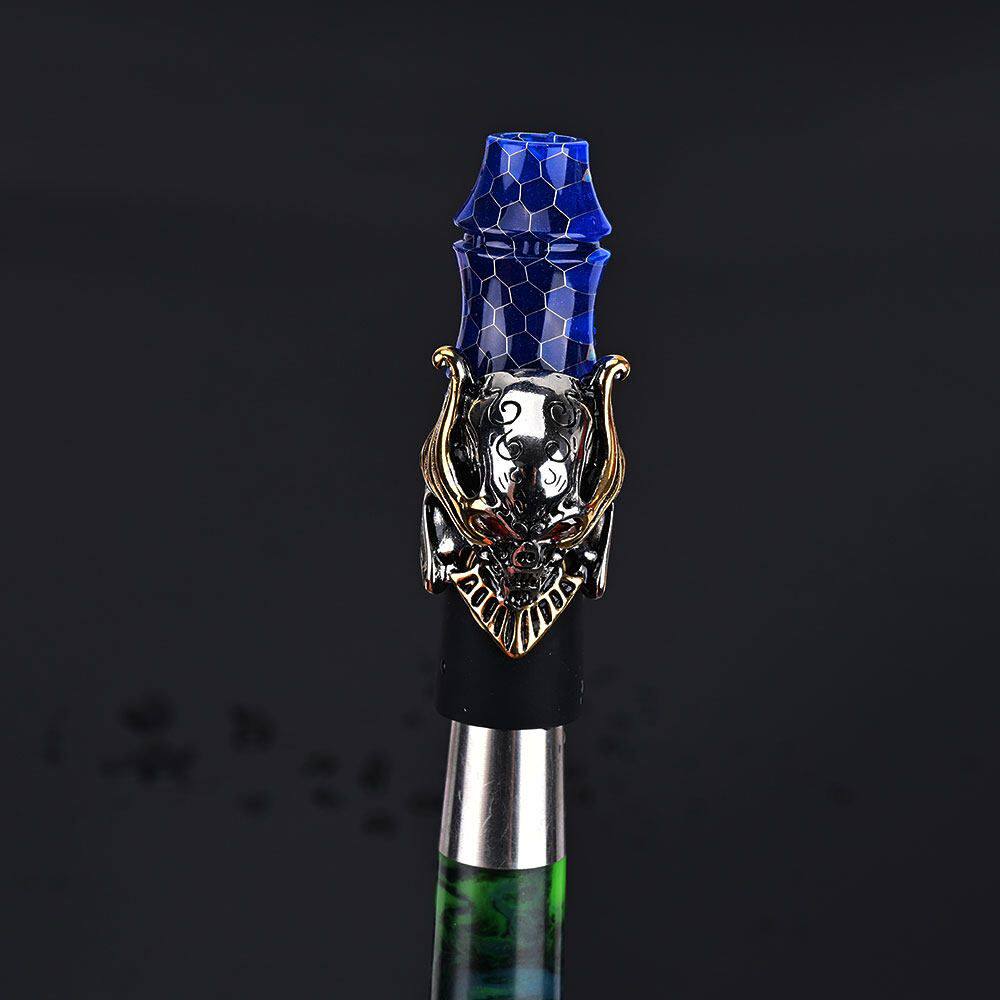 HOT蛇纹树脂水烟嘴朋克风骷髅头装饰内置式水烟壶配件hookah tips