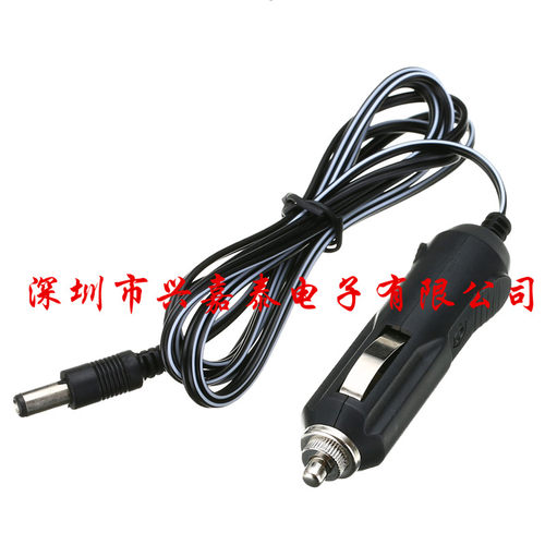 24V12V汽车点烟器插头转DC公头5.5*2.1mm车充车载弹弓电源线 - 封面