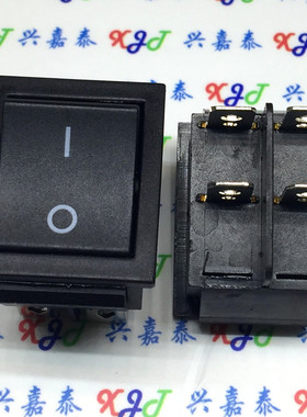 大号船型开关KCD4-201 黑色 4脚2档 电源翘板开关16A/250V