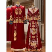 新款 婚服红色出阁服高级感秀和敬酒服龙凤褂女 秀禾服新娘结婚中式