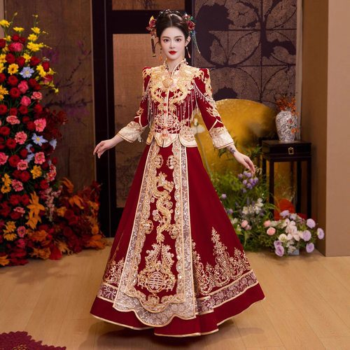 中式高端秀禾服2026新款新娘敬酒服新中式婚服显瘦秀和服出阁服女