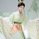 襦半袖 花朝记｜梦鲤｜南北朝汉服元 素大袖 交窬裙短裙绣花渐变春夏