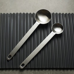 304不锈钢咖啡豆量勺长柄咖啡勺子奶粉勺茶叶勺烘焙15毫升量勺匙
