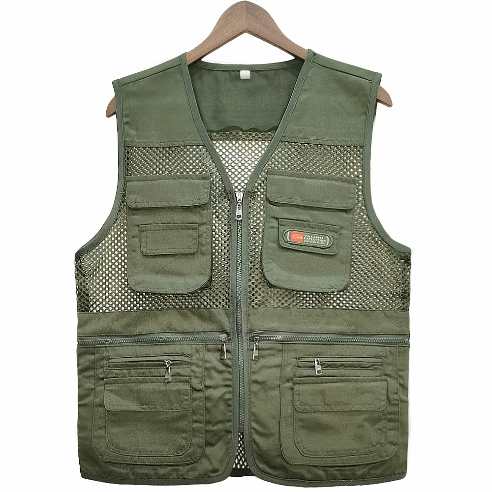 Summer breathable thin vest, for middle age, oversize