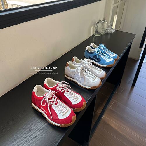 5CM厚底真皮德训鞋女2026春新