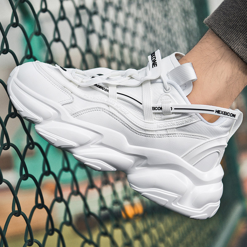 巨好看百搭鞋子2026新款今年流行爆款小众增高厚底运动老爹鞋男女