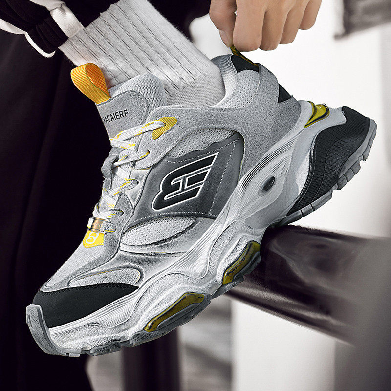 2026新款今年流行爆款巴黎5XL百搭复古做旧增高厚底老爹鞋男女