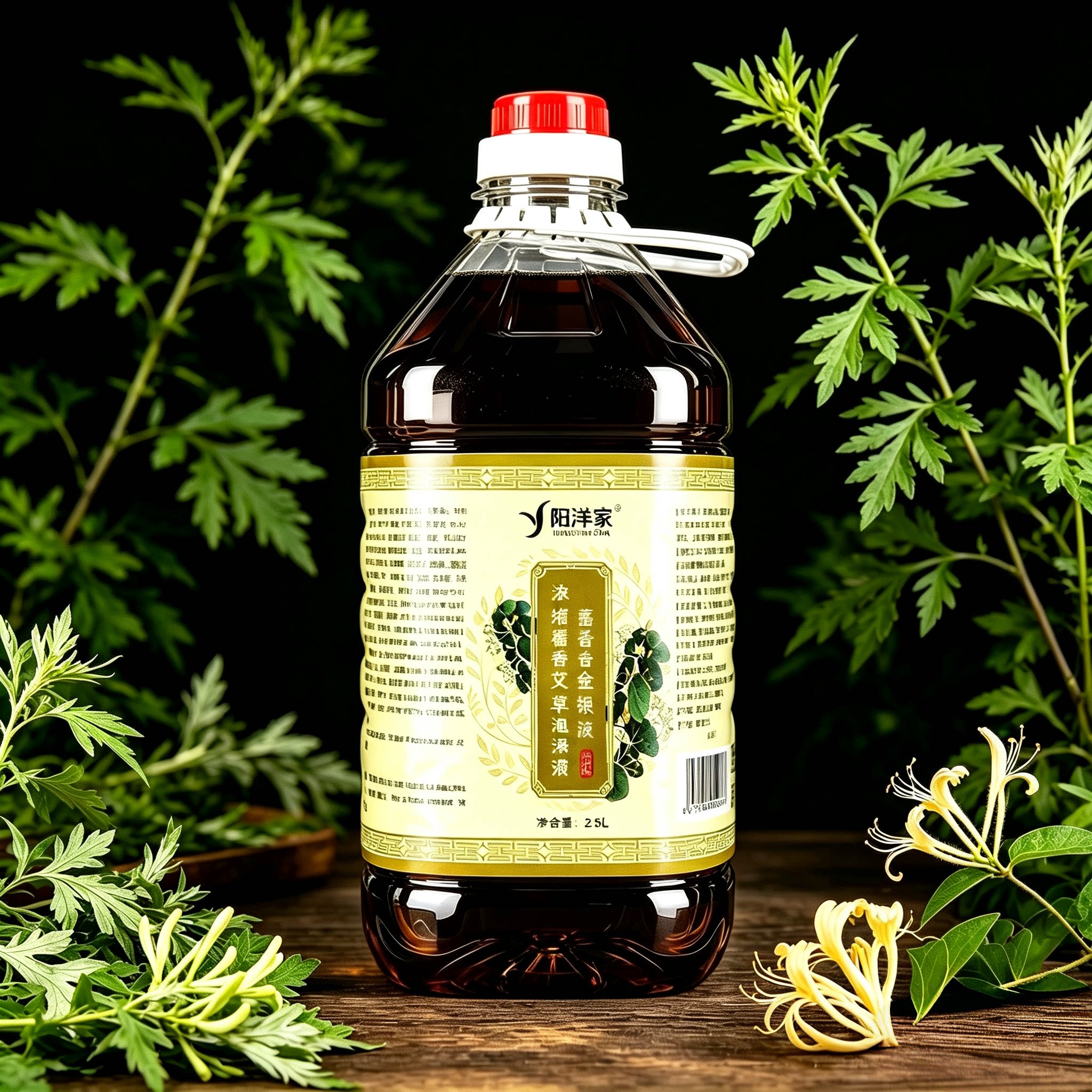 藿香金银花艾草洁面泡澡液2.5L多宝球球同款泡澡洗脸时加一百毫升